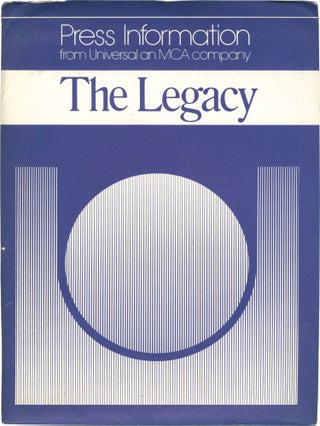 Book #151110] The Legacy (Original press kit for the 1978 film). Richard Marquand, Patrick Tilley...