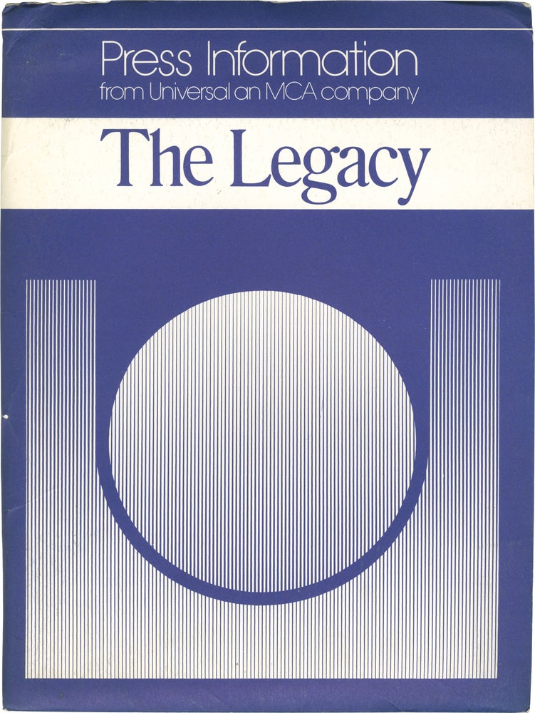 Book #151110] The Legacy (Original press kit for the 1978 film). Richard Marquand, Patrick Tilley...