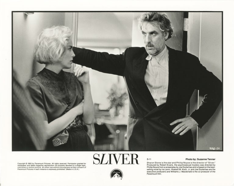 Book #151168] Sliver (Original photograph of Sharon Stone and director Phillip Noyce from the set...