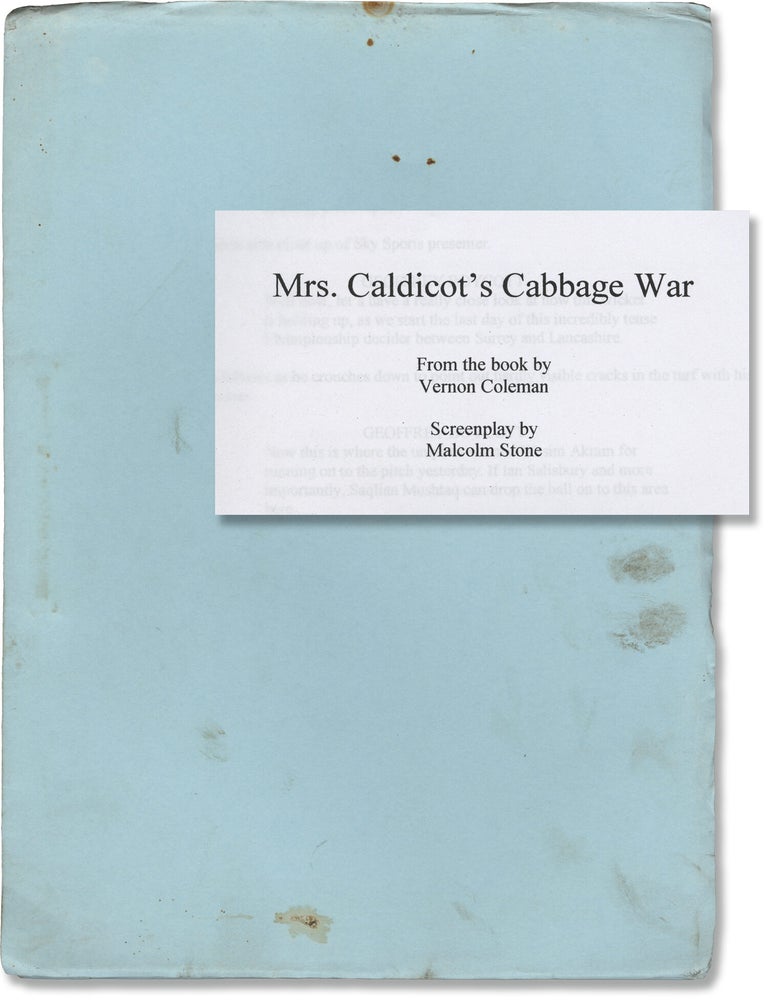 Book #151199] Mrs. Caldicot's Cabbage War (Original screenplay for the 2002 film). Ian...