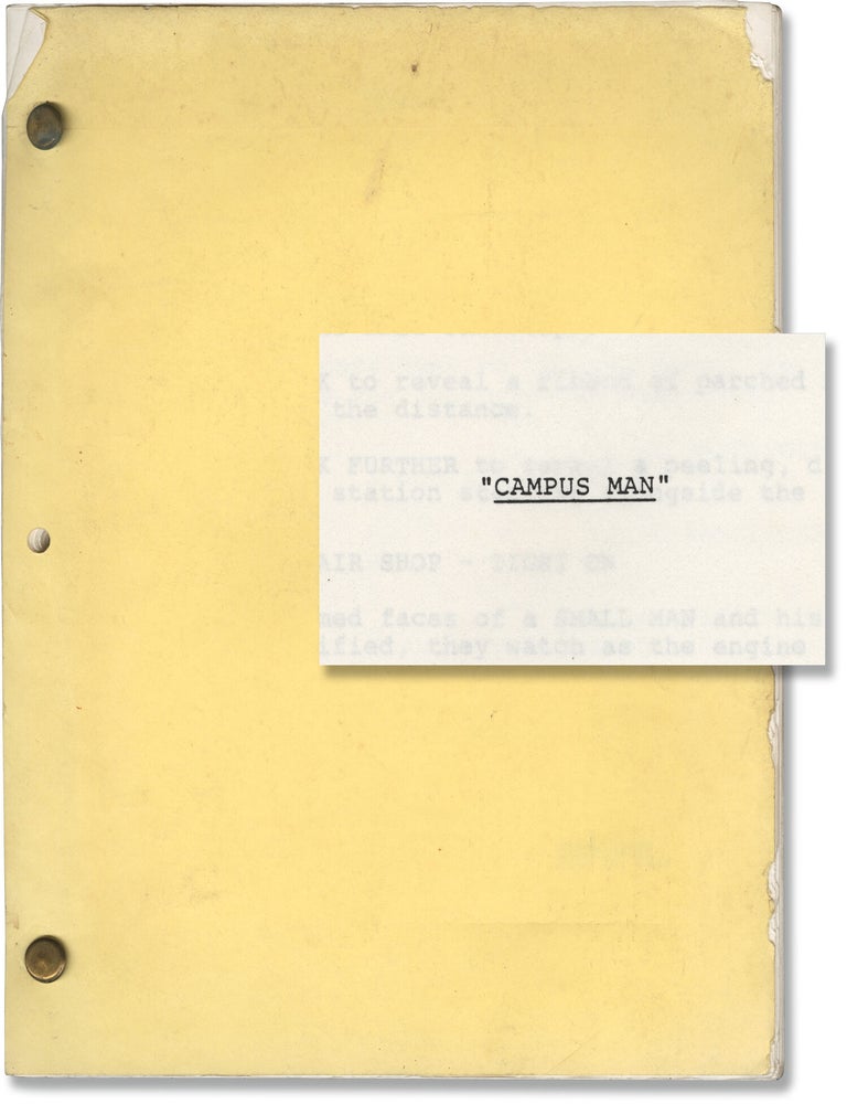 Book #151209] Campus Man (Original screenplay for the 1987 film). Steven Lyon John Dye, Kathleen...
