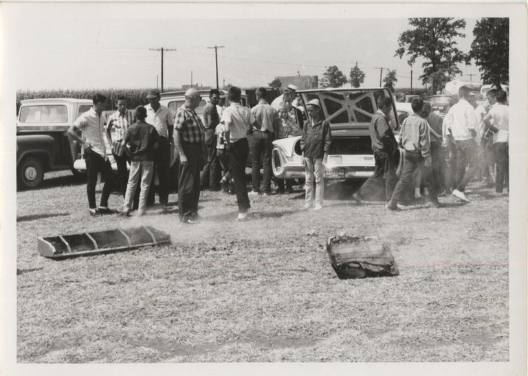 Archive of 12 vernacular photographs of a tractor pull at the Boone County Fair in Indianapolis, circa 1964