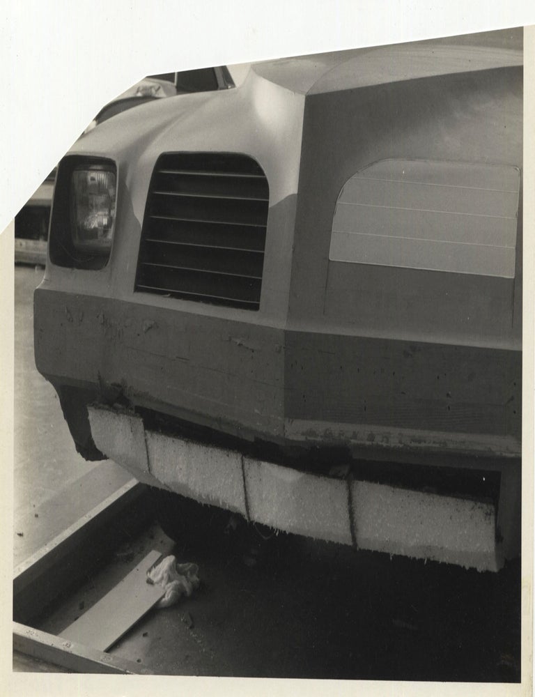 Archive of ten vintage photographs of a full-size clay model Pontiac, circa 1970s