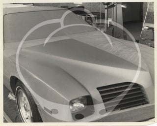 Archive of ten vintage photographs of a full-size clay model Pontiac, circa 1970s