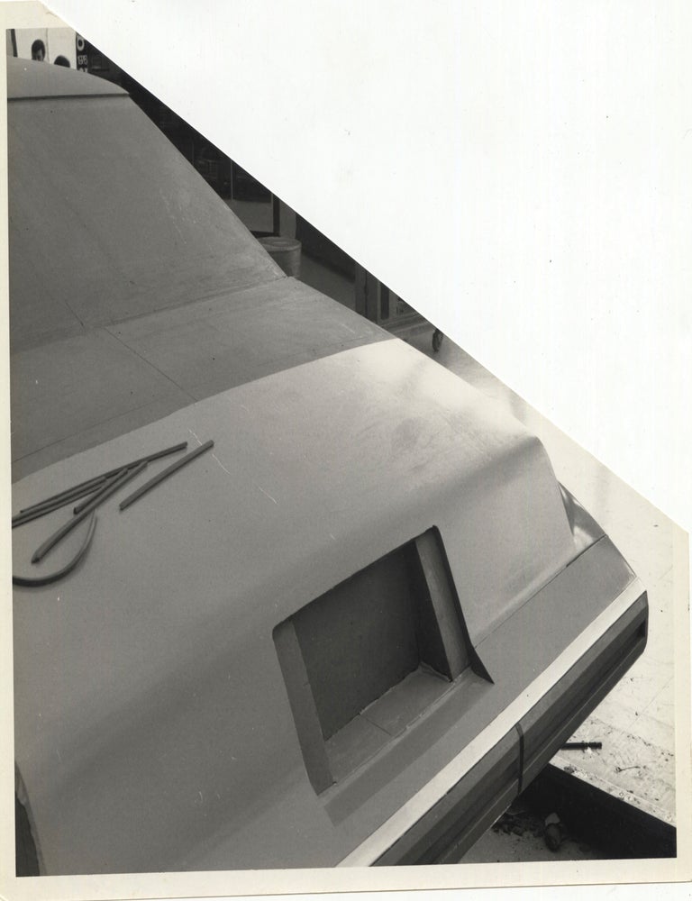 Archive of ten vintage photographs of a full-size clay model Pontiac, circa 1970s