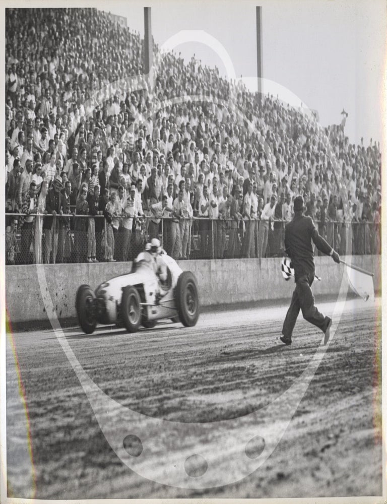 Archive of two photo albums documenting Dean Van Lines racing team at the Indianapolis 500, 1955-1956
