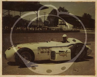 Archive of two photo albums documenting Dean Van Lines racing team at the Indianapolis 500, 1955-1956