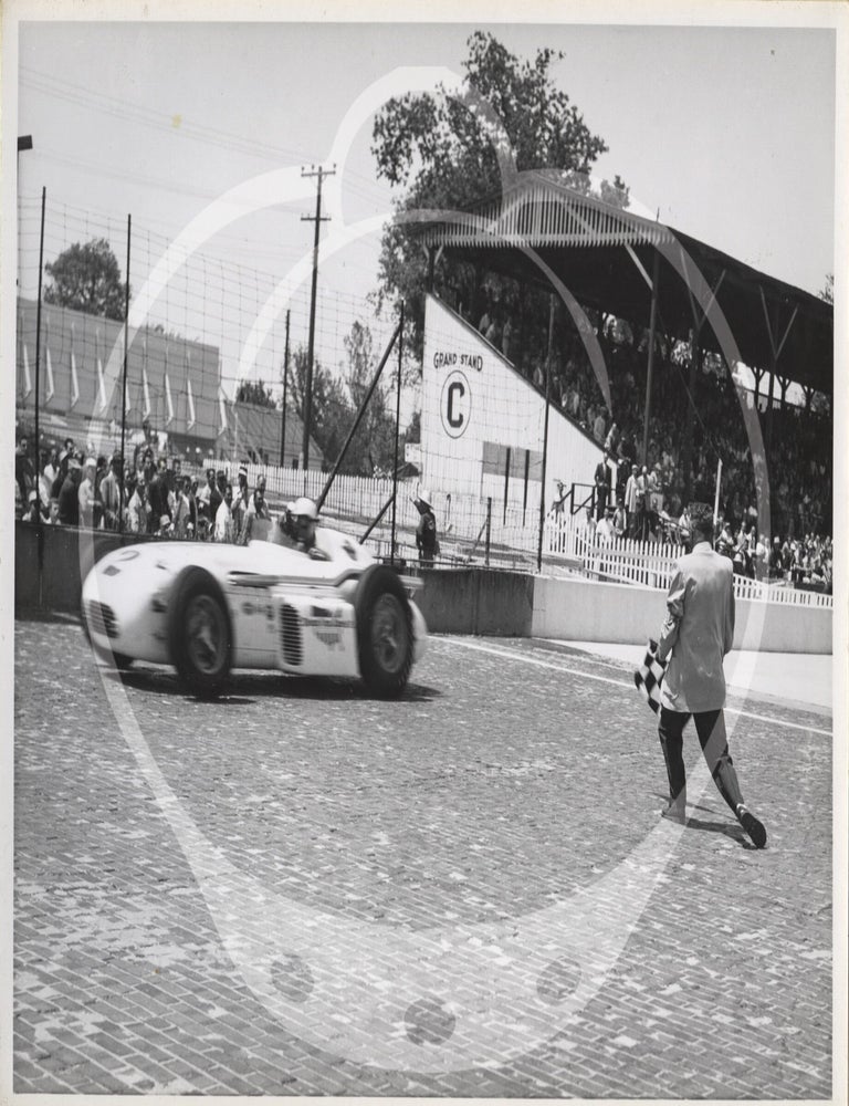 Archive of two photo albums documenting Dean Van Lines racing team at the Indianapolis 500, 1955-1956
