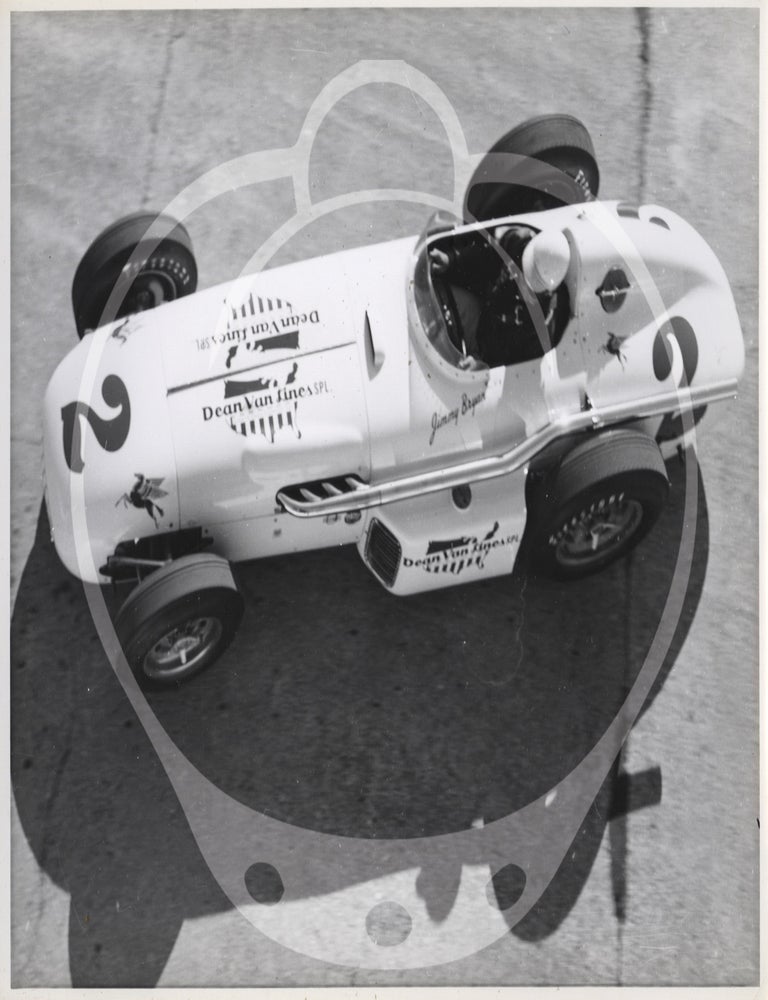 Archive of two photo albums documenting Dean Van Lines racing team at the Indianapolis 500, 1955-1956