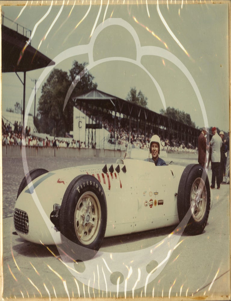 Archive of two photo albums documenting Dean Van Lines racing team at the Indianapolis 500, 1955-1956