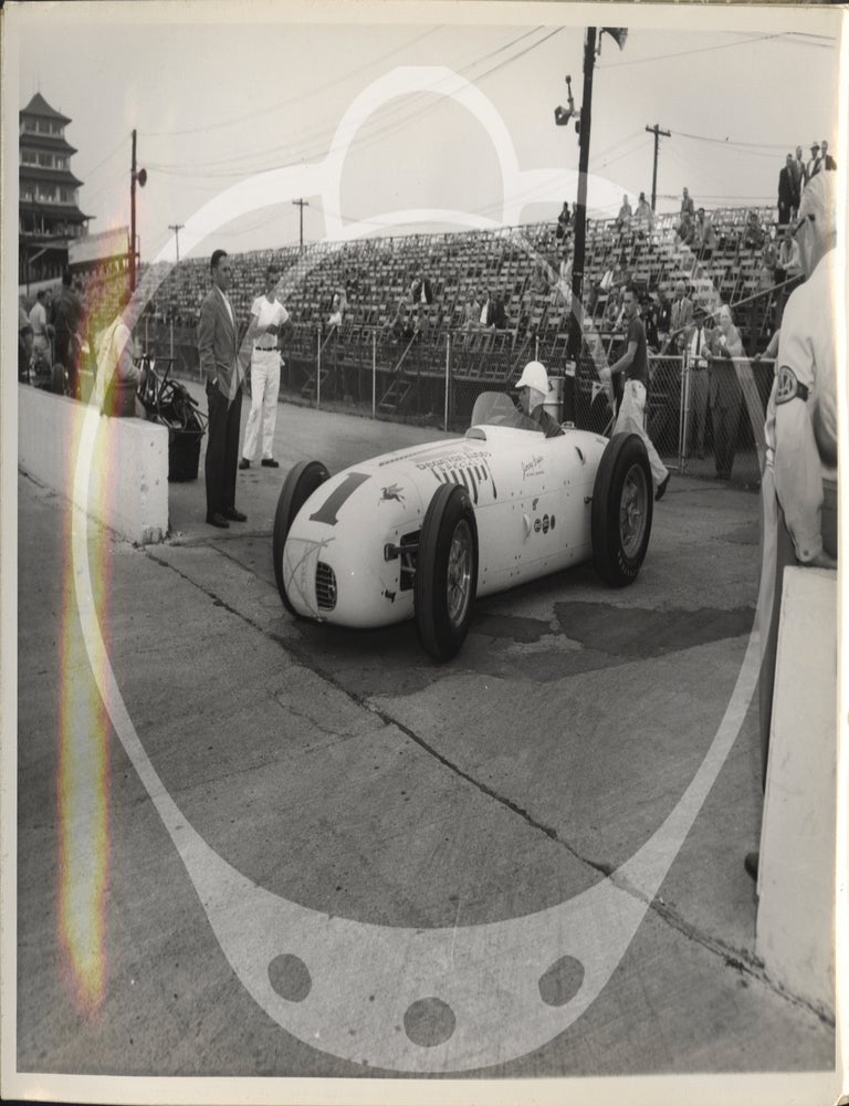 Archive of two photo albums documenting Dean Van Lines racing team at the Indianapolis 500, 1955-1956