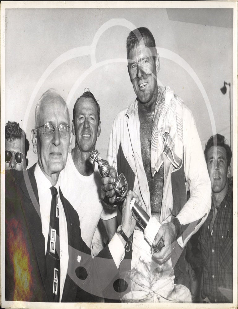 Archive of two photo albums documenting Dean Van Lines racing team at the Indianapolis 500, 1955-1956
