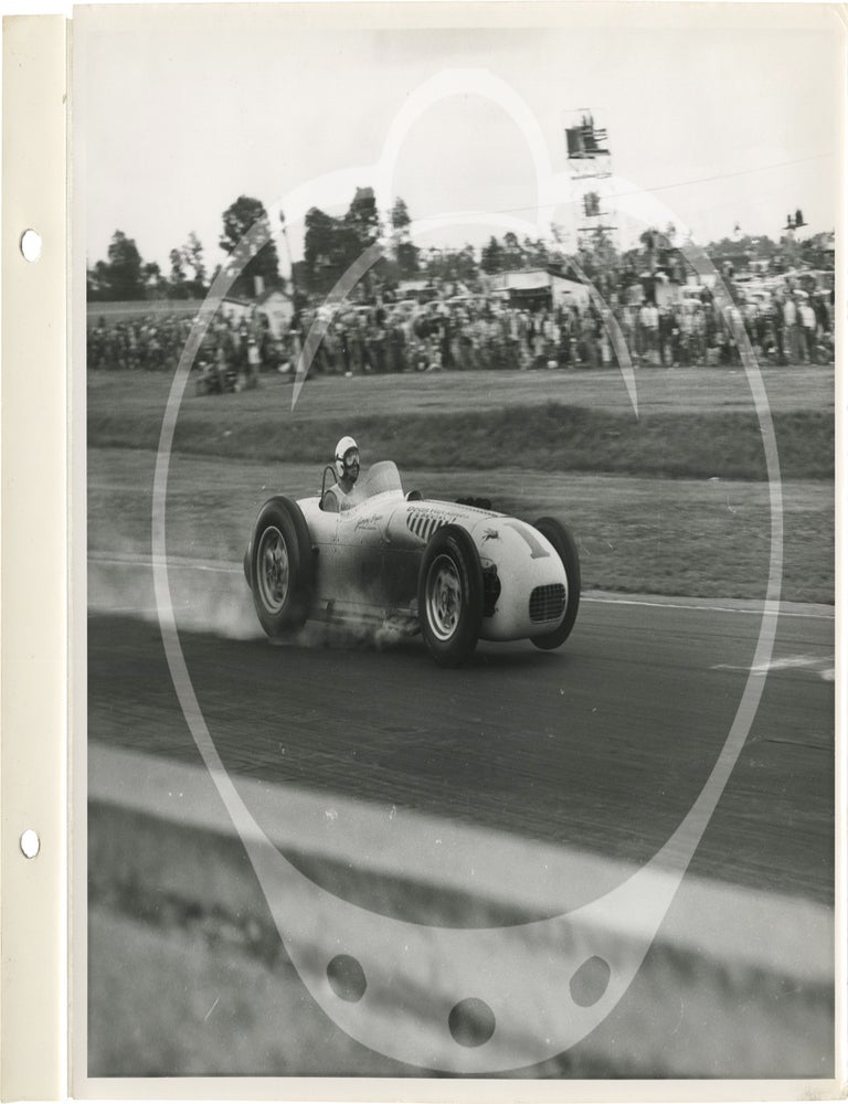Archive of two photo albums documenting Dean Van Lines racing team at the Indianapolis 500, 1955-1956