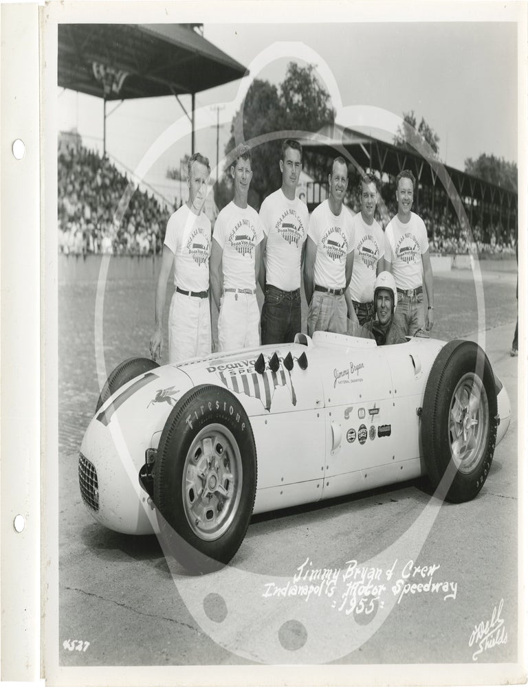 Archive of two photo albums documenting Dean Van Lines racing team at the Indianapolis 500, 1955-1956
