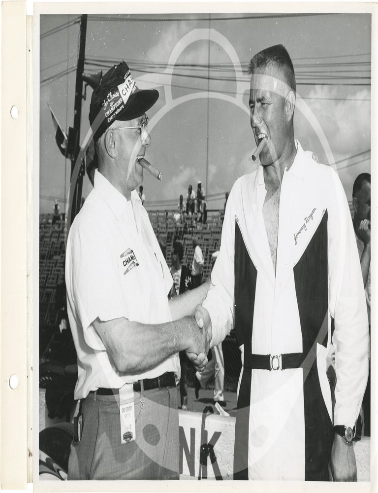 Archive of two photo albums documenting Dean Van Lines racing team at the Indianapolis 500, 1955-1956