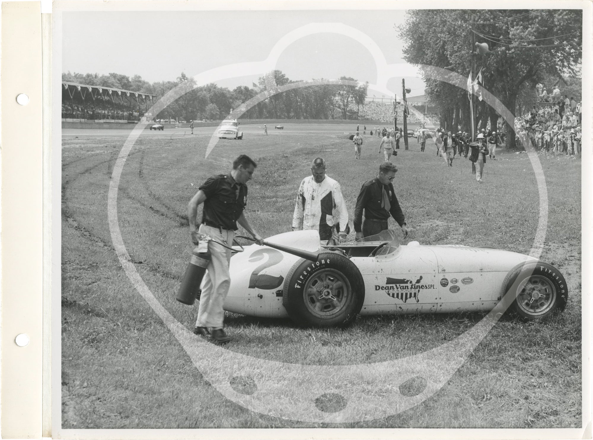 Archive of two photo albums documenting Dean Van Lines racing team at ...