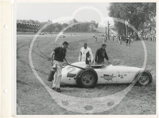 Archive of two photo albums documenting Dean Van Lines racing team at the Indianapolis 500, 1955-1956