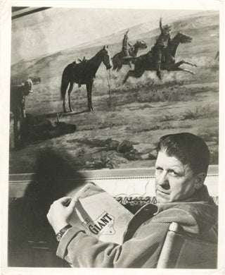 Book #151504] Giant (Original photograph of George Stevens promoting the 1956 film). George...
