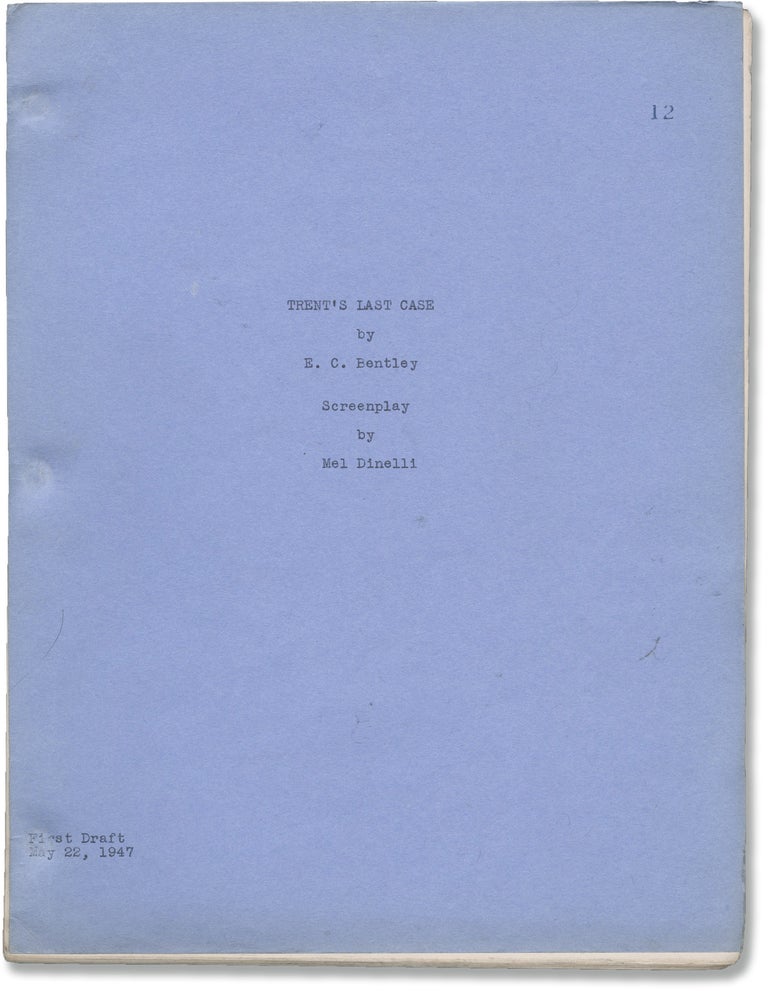 Book #151519] Trent's Last Case (Original screenplay for the 1952 film). Herbert Wilcox, Pamela...