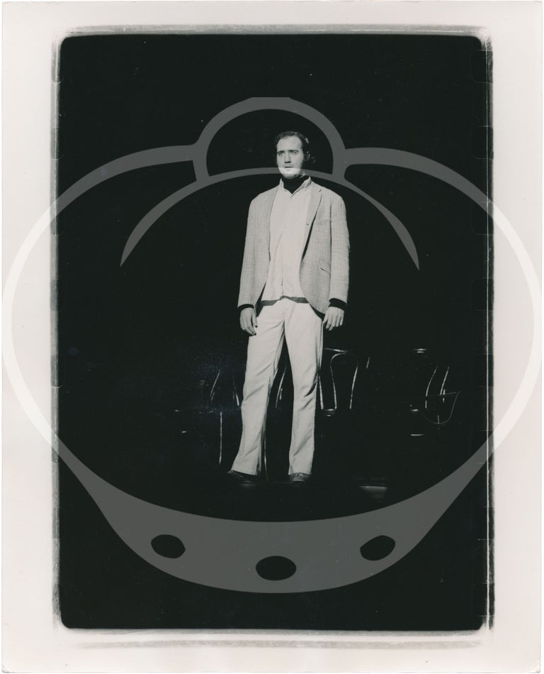 Three original photographs of Andy Kaufman performing onstage, circa 1978