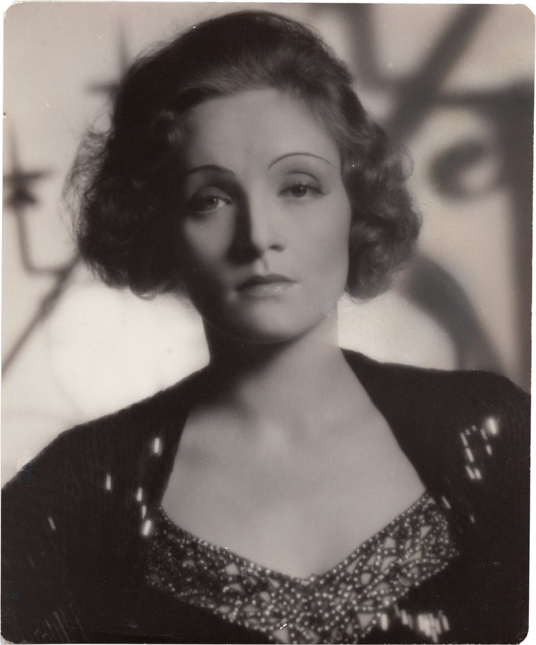 [Book #151650] Original photograph of Marlene Dietrich, circa 1930s. Marlene Dietrich, Eugene Robert Richee, subject, photographer.