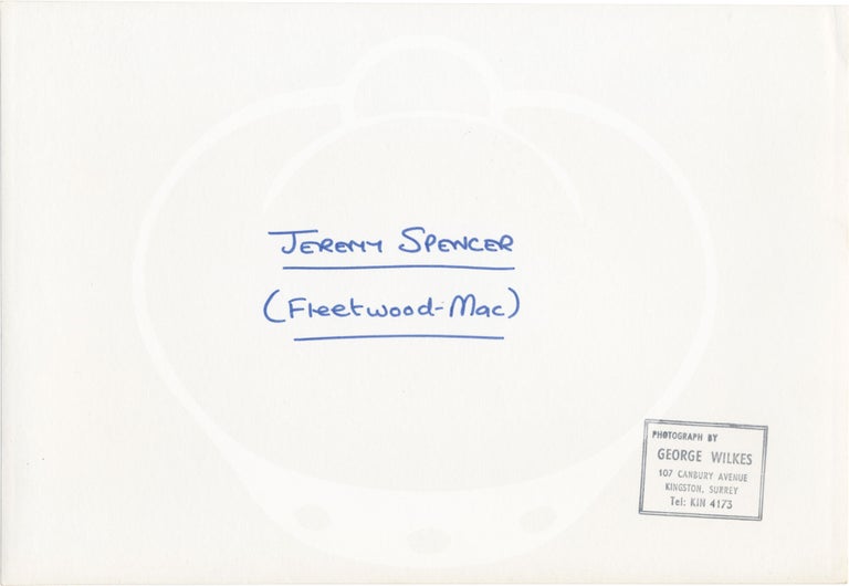 Original photograph of Jeremy Spencer, circa 1969