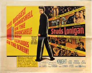 Book #151665] Studs Lonigan (Original half sheet poster from the 1960 film). Irving Lerner, James...