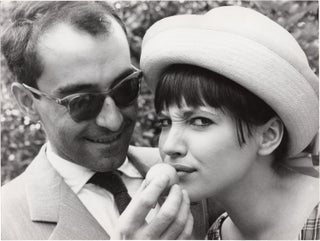 Book #151760] Original photograph of Jean-Luc Godard and Anna Karina, circa 1960s. Jean-Luc,...