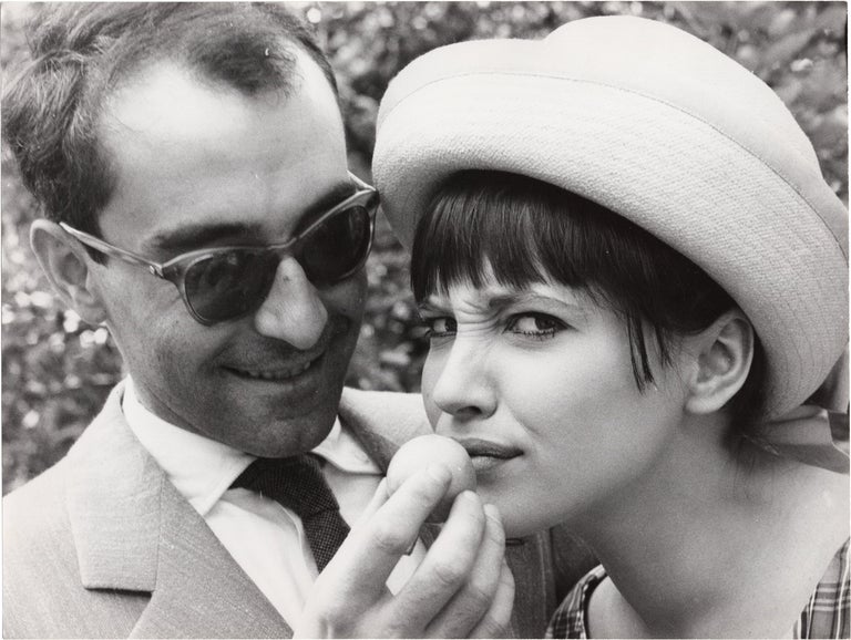 Book #151760] Original photograph of Jean-Luc Godard and Anna Karina, circa 1960s. Jean-Luc,...