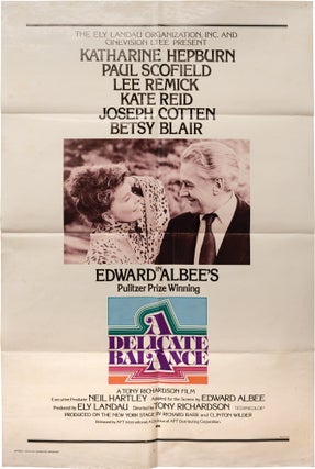Book #151768] A Delicate Balance (Original poster for the 1973 film). Paul Scofield Katharine...