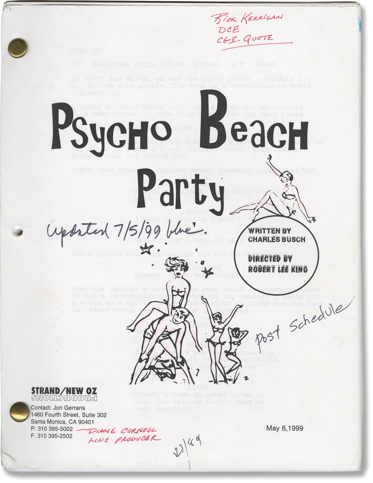 Book #151793] Psycho Beach Party [Gidget Goes Psychotic] (Original screenplay for the 2000 film)....