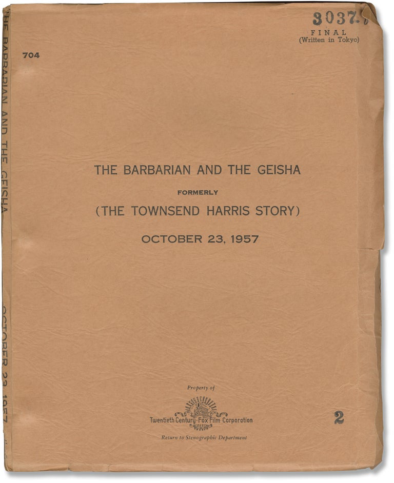 Book #151804] The Barbarian and the Geisha [The Townsend Harris Story] (Original screenplay for...