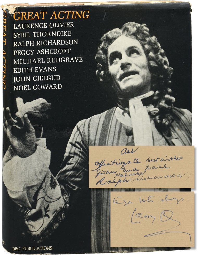 [Book #151837] Great Acting. Sybil Thorndike Laurence Olivier, Noel Coward, John Gielgud, Edith Evans, Michael Redgrave, Peggy Ashcroft, Ralph Richardson, Hal Burton, contributors.