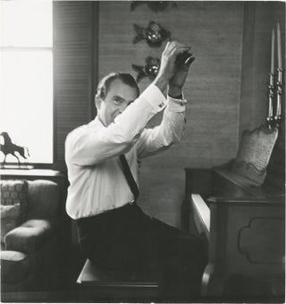 Book #152020] Original photograph of Richard Nixon playing the piano, 1967. Richard Nixon,...