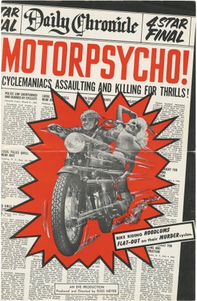 Book #152052] Motorpsycho! (Original pressbook for the 1965 film). Russ Meyer, Hal Hopper James...