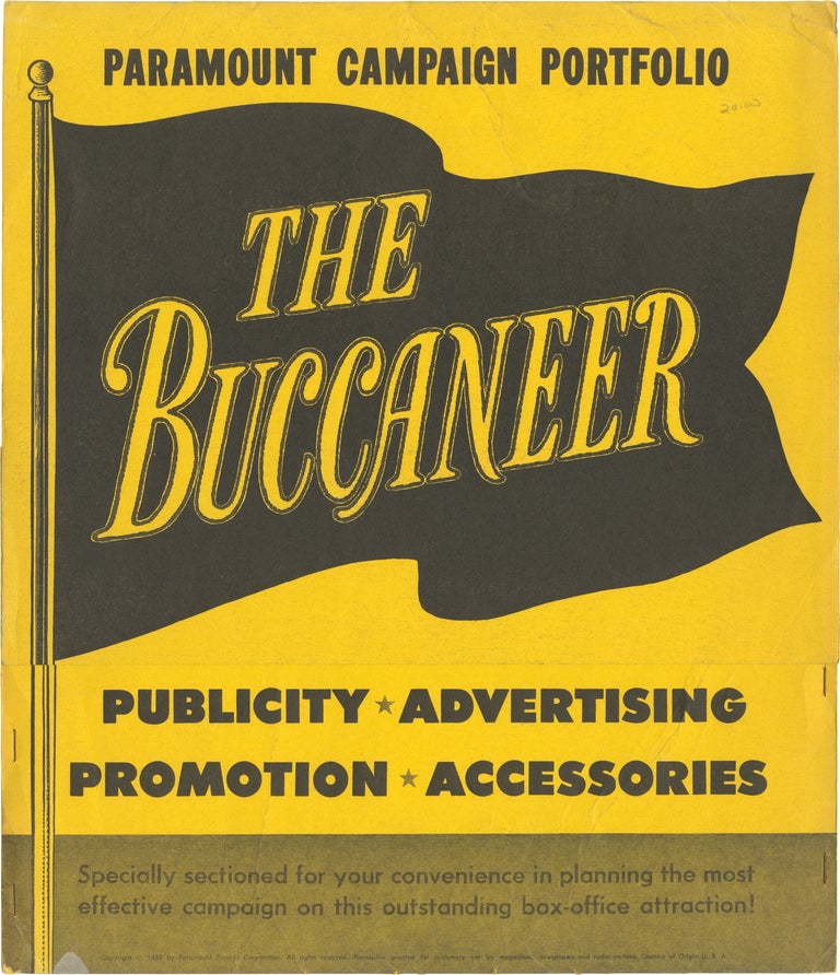 Book #152072] The Buccaneer (Original press kit for the 1958 film). Anthony Quinn, Bernice Mosk...