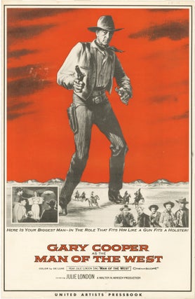 Book #152077] Man of the West (Original pressbook for the 1958 film). Anthony Mann, Will C....