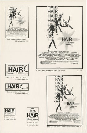 Book #152096] Hair (Collection of promotional materials for the 1979 film). Milos Forman, James...