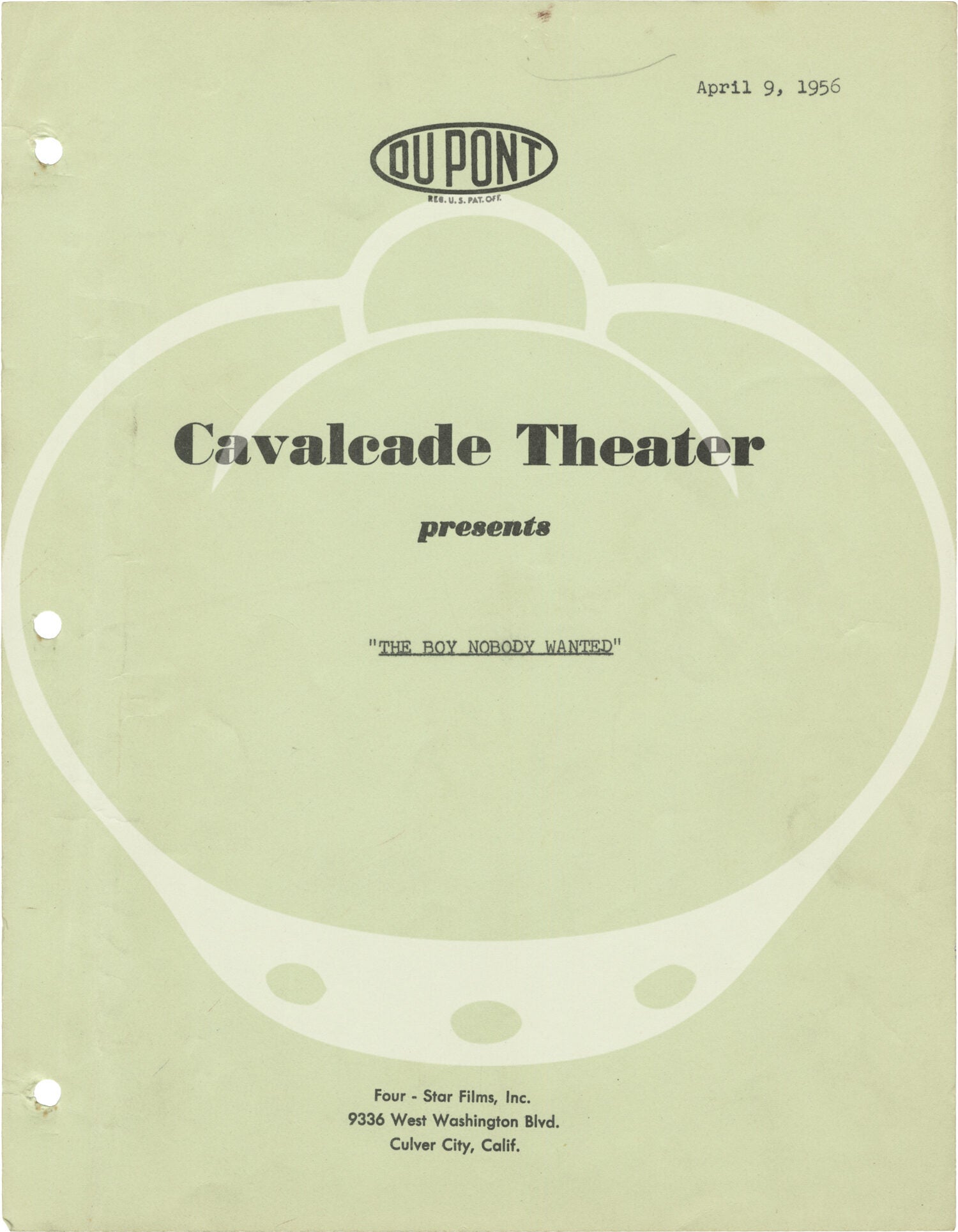 Jean Inesse Cavalcade of America: The Boy Nobody Wanted | Virginia Gregg Johnny ...