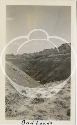 Archive of 24 vernacular photographs from a Depression-era road trip through the badlands of South Dakota, Idaho, and Wyoming