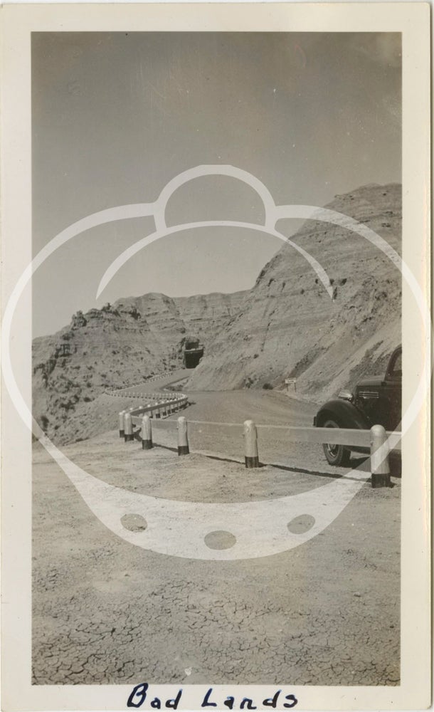 Archive of 24 vernacular photographs from a Depression-era road trip through the badlands of South Dakota, Idaho, and Wyoming