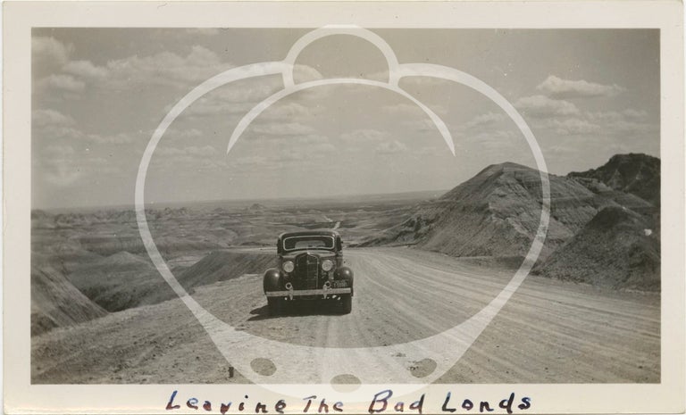 Archive of 24 vernacular photographs from a Depression-era road trip through the badlands of South Dakota, Idaho, and Wyoming