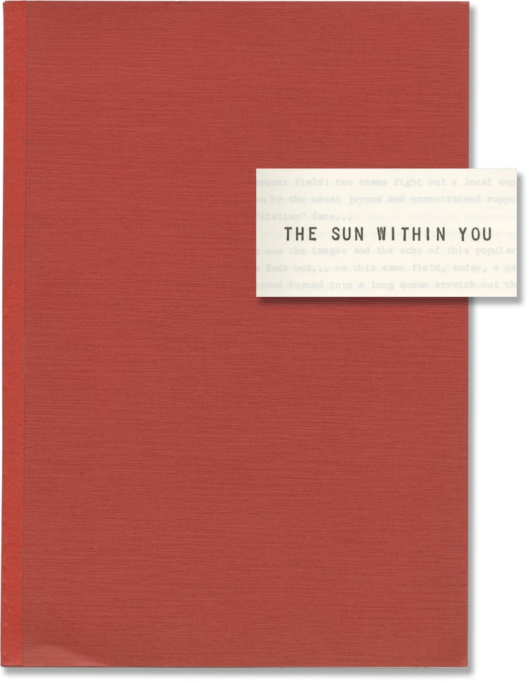 Book #152295] The Sun Within You (Original treatment script for an unproduced Italian film)....