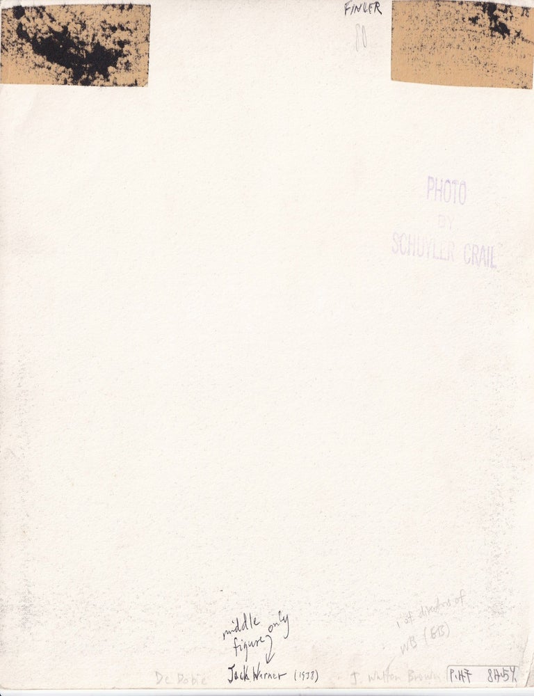 Original photograph of Jack Warner and J. Walton Brown, circa 1938