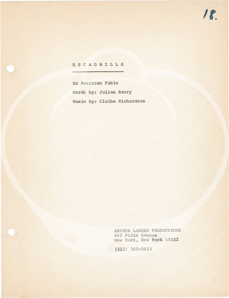 Escadrille: An American Fable