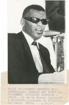 Book #152461] Original photograph of Ray Charles, 1970. Ray Charles, subject
