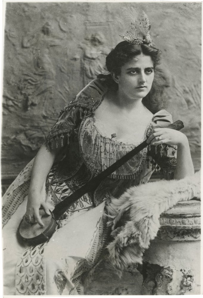 [Book #152470] Original portrait photograph of Maxine Elliott, 1897, struck circa 1940. Maxine Elliott, subject.