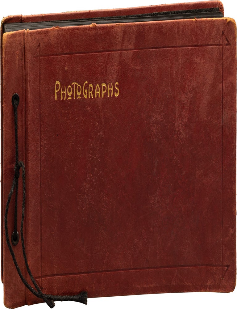 Original leatherbound album containing 192 vernacular photographs of a group of friends in rural Illinois, 1923-1931