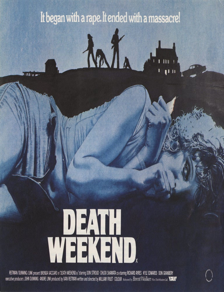 Book #152516] Death Weekend [The House by the Lake] (Original flyer for the UK release of the...