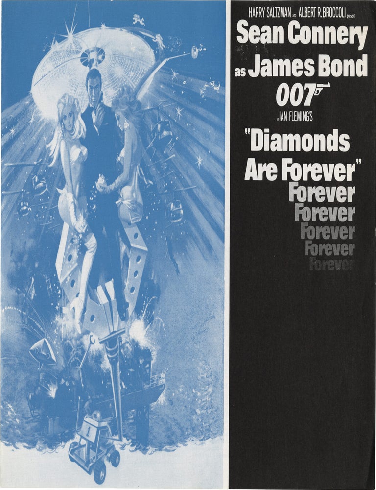 Book #152518] Diamonds Are Forever (Original program for the 1971 film). Ian Fleming, Jill St....